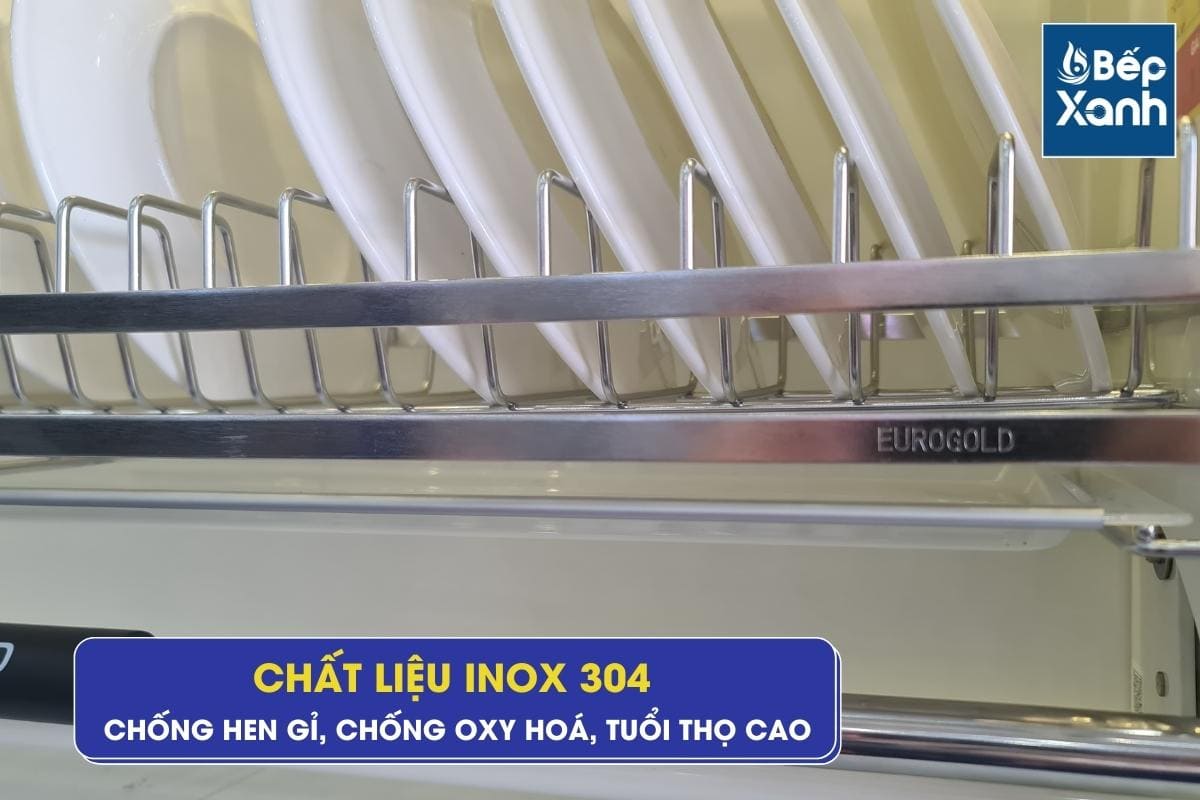 Giá bát di động EVI180 có chất liệu inox mờ 304