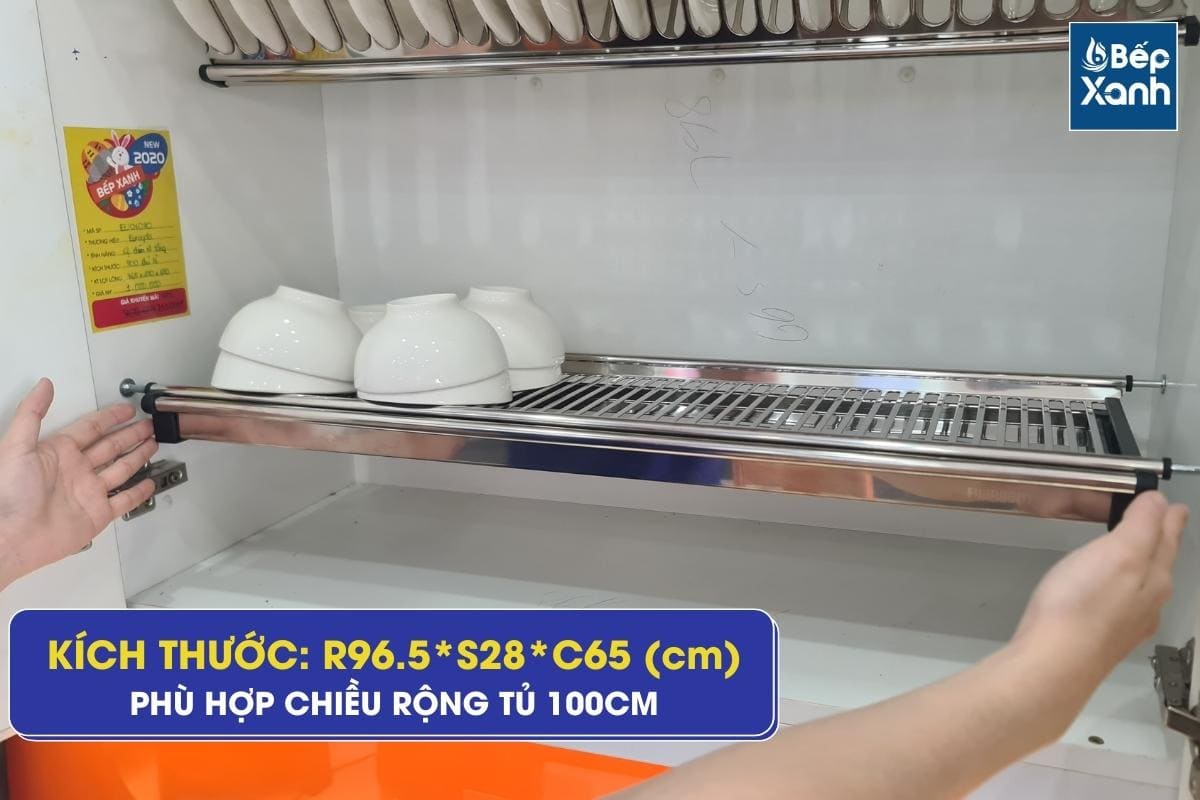 Kích thước kệ chén EU01100