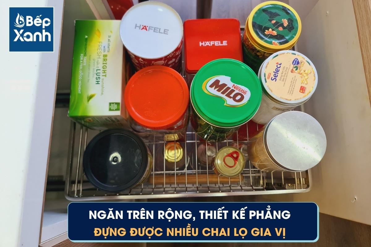 Ngăn trên giá giá vị inox 304