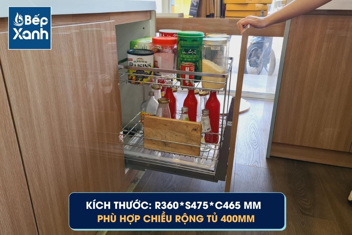 Kích thước giá gia vị Eurogold EP40B