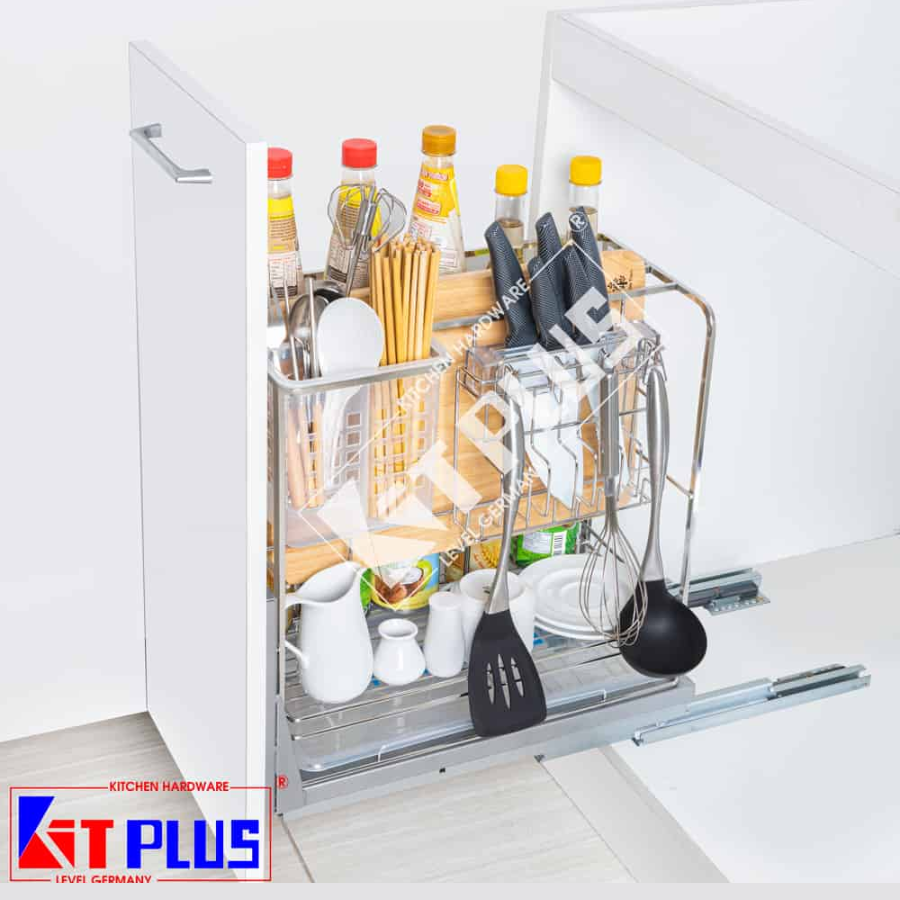 Kệ dao thớt inox nan vuông Kitplus DE35T