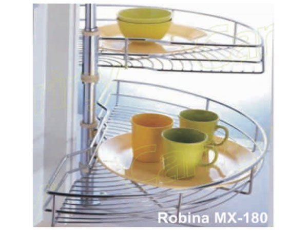 Mâm xoay góc 1/2 inox mạ crôm Cariny MX-180