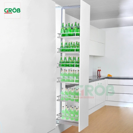 Tủ đồ khô cánh rút nan dẹt 6 tầng Grob GM-640