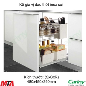 Kệ đa năng inox sợi tròn mạ chrome Cariny HIBOMERA CH-2030