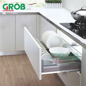 Kệ đựng dao thớt inox hộp tủ 350 Grob GH-35