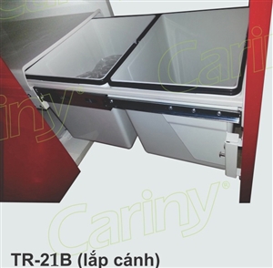 Thùng rác nhựa màu trắng Cariny VARIO TR-22B