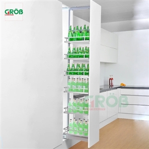 Tủ đồ khô cánh rút nan dẹt 6 tầng Grob GM-640